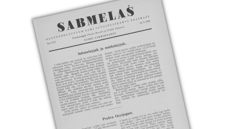 Álbmotgirjeráju digi.kansalliskirjasto.fi -bálvalusas lea jo 27 miljovnna siiddu materiála, joavkkus maiddái sámegielat materiálat. 

📰 Sámi giellavahku gudnin sáhttá oahpásmuvvat vaikko Sápmelaš-aviisii: digi.kansalliskirjasto.fi/search?title=0…   

#giellavahkko2023 #digiálbmotgirjerádju