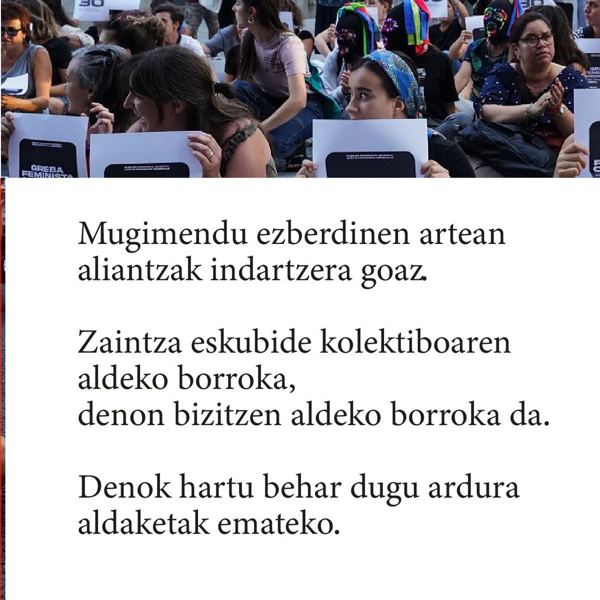 bizitzak's tweet photo. 🟠Zergatik orokorra?
¿Por qué general?

#Az30Nov
#GrebaFeministaOrokorra
#HuelgaFeministaGeneral
#ZaintzaEskubideKolektiboa
#DerechoColectivoAlCuidado https://t.co/KL6KS9sJaq
