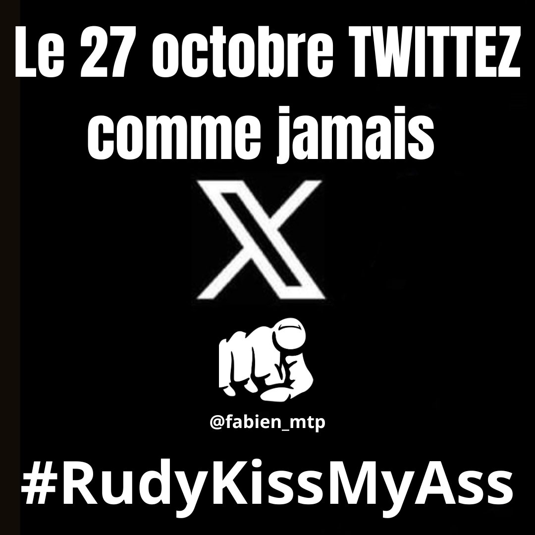LLP_Le_Vrai's tweet image. Nous sommes le 27 oct, journée nationale contre la #censure et la #propagande d'état :
#RudyKissMyAss
#RudyKissMyAss
#RudyKissMyAss
#RudyKissMyAss