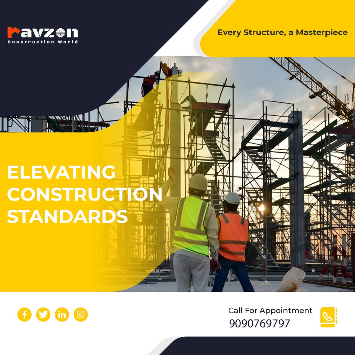RavzonOfficial's tweet photo. From groundbreaking to the final touches, we're your partners in every step of construction, shaping your vision into reality. With unmatched expertise and a commitment to excellence, we're building the future, one project at a time https://t.co/6PJHrWUgHt