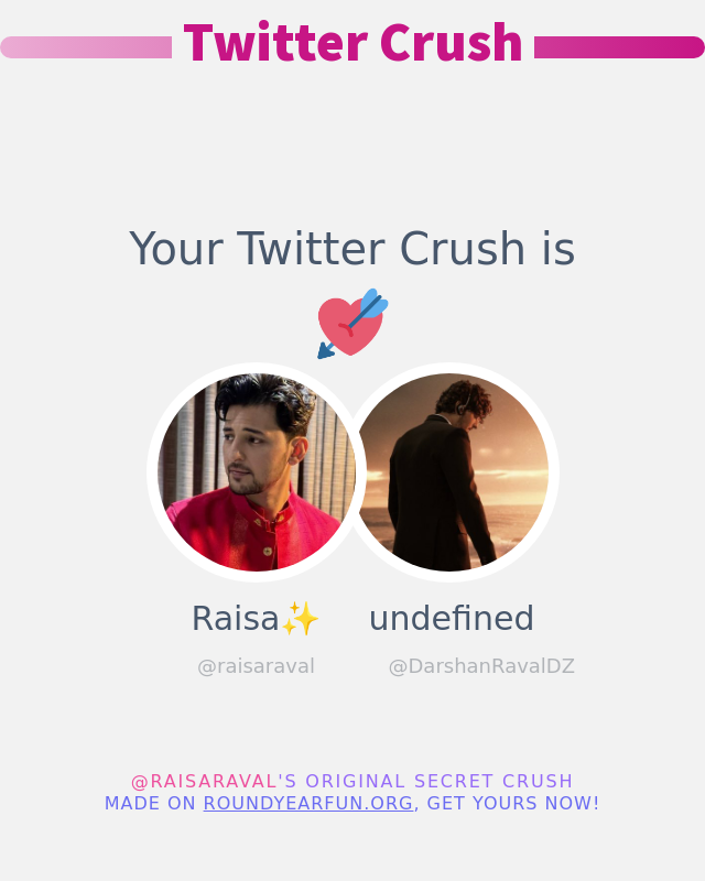 raisaraval's tweet photo. My Twitter Crush is: @DarshanRavalDZ

➡️ https://t.co/COrtmccQjG https://t.co/x41MdKz9Ff