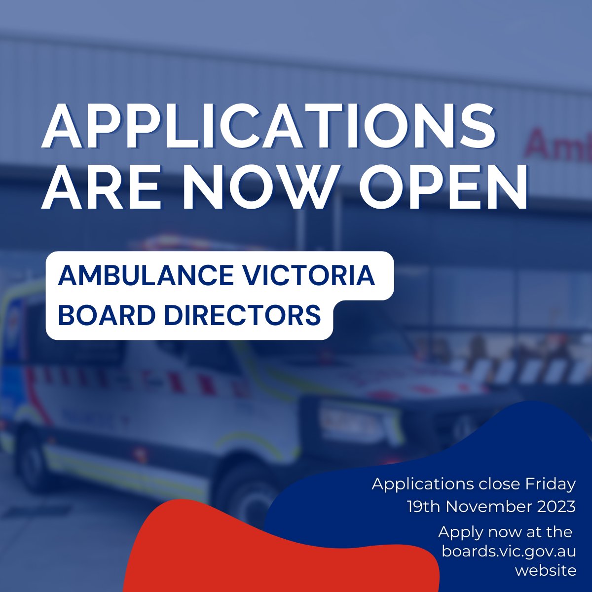 Help contribute to the strategic leadership and direction of pre-hospital care and transport for the Victorian community as a member of the Ambulance Victoria Board. To learn more about this rewarding opportunity to become an AV Board Director visit: boards.vic.gov.au/search-board-v…