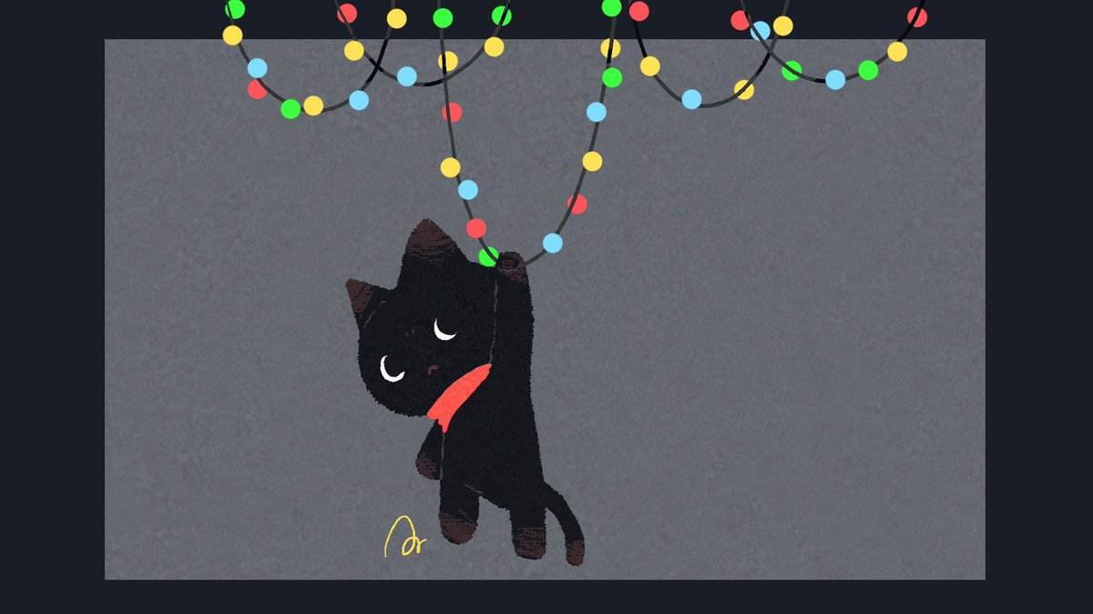「#全国黒猫の日 #NationalBlackCatDay」|あさひな。のイラスト