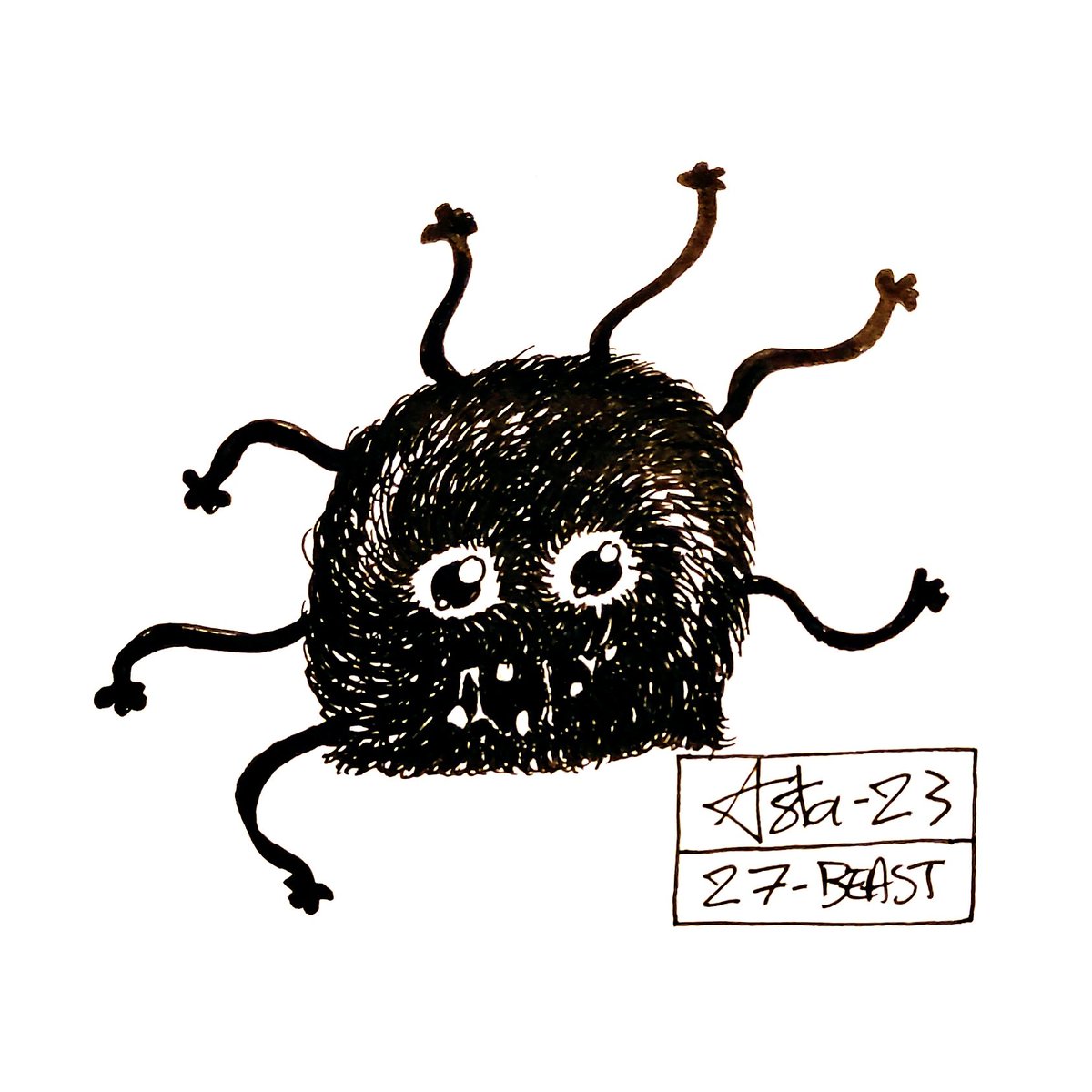 adrien_ber_nard's tweet photo. #inktober2023 du jour 27 sur le thème #beast https://t.co/3ueVHODqiE