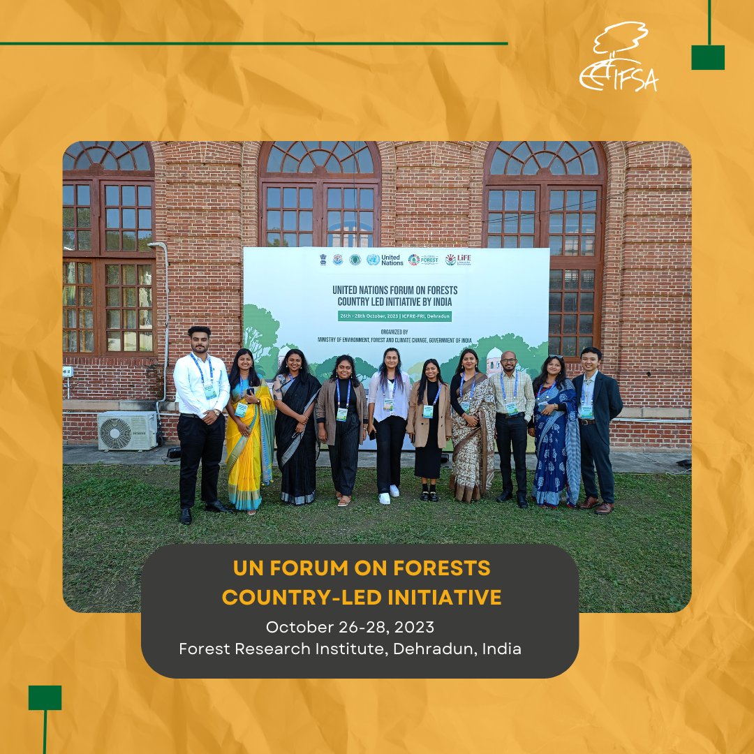 IFSAdotnet's tweet photo. The UN Forum on Forests Country-Led Initiative from October 26-28, 2023, at Forest Research Institute, Dehradun, India. The importance of engaging young generations in forest fire management and sustainable forest management
#ForestforFuture #YouthAdvocacy #UNFFCLI https://t.co/e0lpN8YFT3