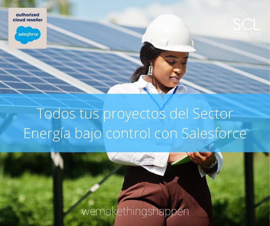 ⚡¡Conocemos las necesidades del #sectorenergético! #salesforce puede ayudar a tu negocio a gestionar de forma centralizada tus proyectos de principio a fin, consiguiendo una planificación y control totales.

👉 bit.ly/4924RIH

#salesforcepartner #crmsolutions #cloud
