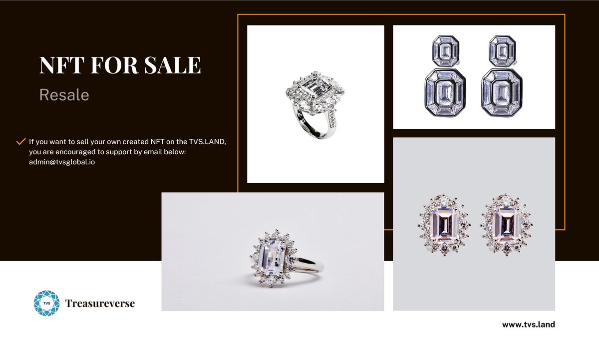 💎If you want to sell your own created #NFT on the TVS.LAND, you are encouraged to support by email below⏬⏬
admin@tvsglobal.io