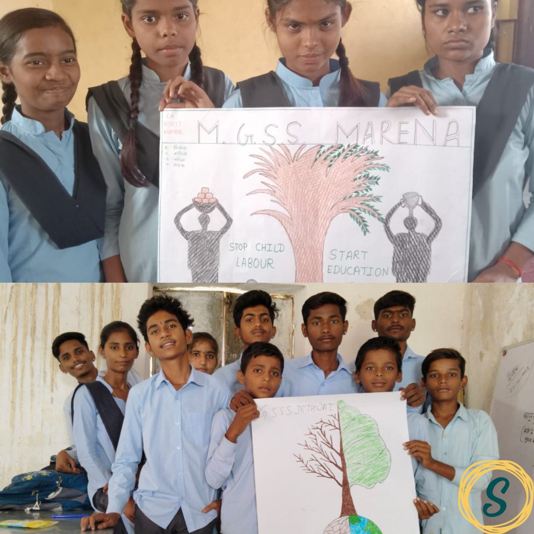 Spherule Foundation with the help of eVidyaloka is running a digital classroom project in Karoli, Dholpur, and Jaisalmer districts of Rajasthan in 24 schools. To mark the Children's day, students from 24 schools participated in a drawing competition.

#education #students