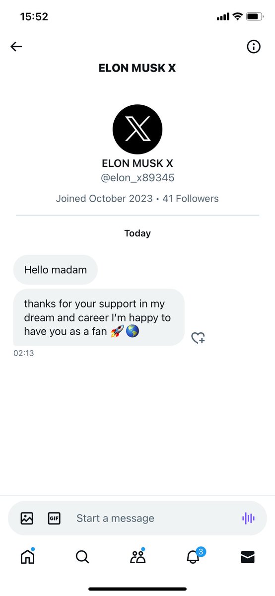 YukieKudo314's tweet photo. These ( below photos are screenshots of the DMs that I got from obviously Fake @elonmusk are some of the proofs of those spooky fake IDs !
Isn’t there anything doable to destroy them ? BECAUSE , not only it is such an illegal behaviour AND also to pretend to be someone =“ stealing anyone’s identity “ ESPECIALLY IN THIS CURRENT VOLATILE WORLD IS TOO DANGEROUS -
when done onto someone like myself ( famous but not super famous in terms of numbers of followers etc not in tune at all to what I have done at the global scales … the accurate media & my global / domestic works of top levels to represent Nation etc are not captured/ nor shown on the digital platforms- which are intentionally erased -I personally find that not only a huge damage & illegal actions to underestimate myself / inaction( illegal ) onto me as well as destruction of trustworthiness of myself AND FOR EVERYONE’S any internet / global & domestic communications of individuals/professionals ‘ reliability as well as Nation States !!!!!