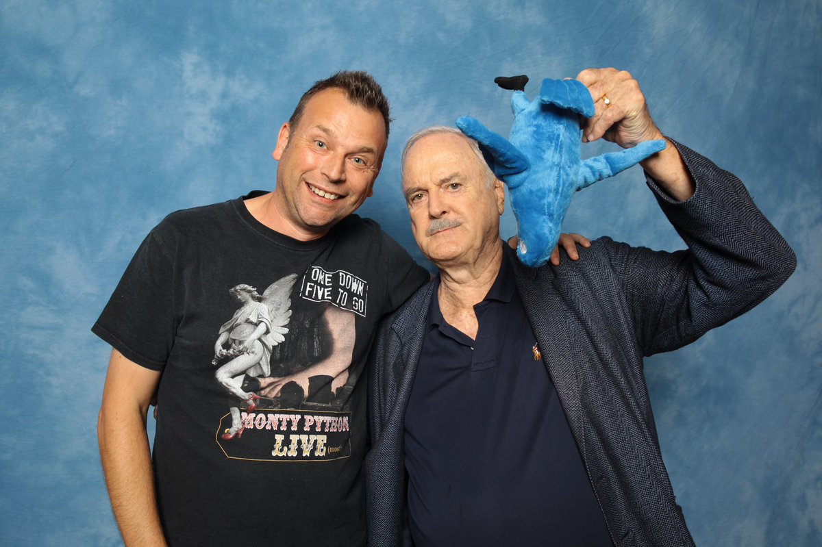 Andy_Clockwise's tweet photo. Happy Birthday to English Comedian, Actor, Screenwriter and Producer, John “this is a dead parrot” Cleese. Wishing John a Wonder-Filled Day 😀 https://t.co/UhGB62zkmU