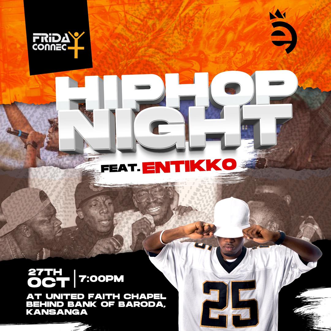 ufckampala's tweet photo. Join us today for a HipHop Night feat. @OfficialEntikko. Tag along with someone. See y'all at 7pm.

#HipHopNight
#FridayConnect
#ufckampala https://t.co/p9T6fNCCxb