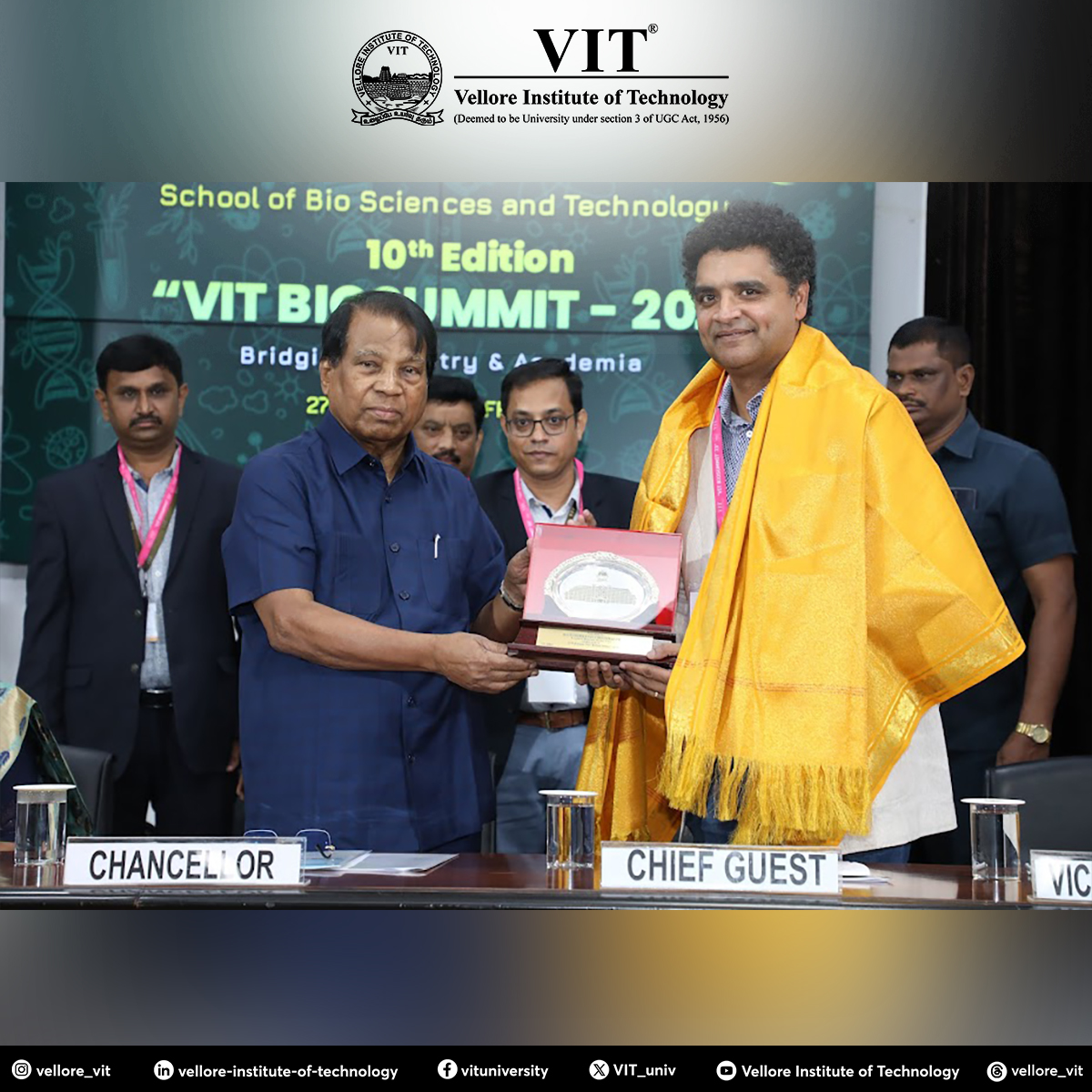 VIT_univ's tweet photo. The 10th edition of #BioSummit was off to a brisk start, earlier in the day. The 2-day summit brought together government, academia and industry leaders for compelling #discussions and comprehensive coverage.
#VIT #Biosummit2023 https://t.co/0IHPmnS1I1
