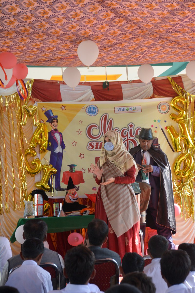 SLP_Vision21's tweet photo. Happy atmosphere after a magic show.

Mashal E Elm School is a collaborative project by Vision21 Foundation and OGDCL.

#slp #vision21 #v21 #mashaleelm #slp #speed #ogdcl #slpvision #egaging #ogdcl #magician #magicshow https://t.co/e9gS5LUbTU