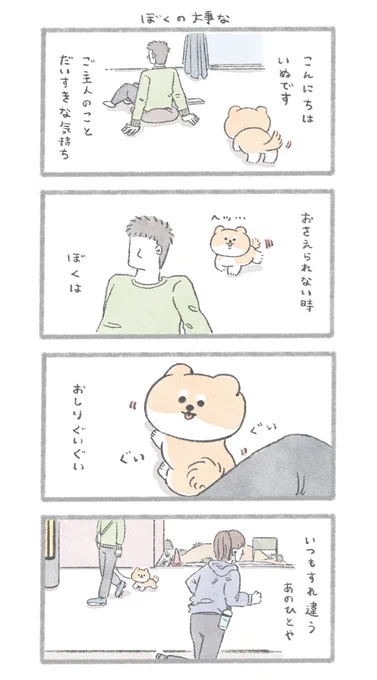 ぼくの大事な
#こんにちはいぬです 
