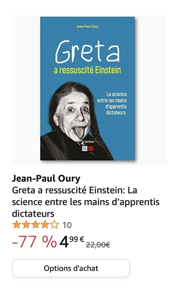 JP_O's tweet photo. - 77 % sur Greta II ... en format #Kindle C'est le moment de vous procurer l'ouvrage qui vous explique comment la politique tente de récupérer la science
#climatocratie
#covidocratie
#biodiversitocratie
#collapsocratie
#algorithmocratie
https://t.co/n7nJ0bG5dU https://t.co/8fGV8O8Zr6
