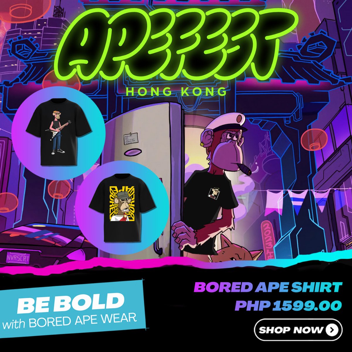 d_collectiverse's tweet image. Planning to attend ApeFest HK?

Get styled with Bored Ape wear by The Collectiverse for that distinctive feel and a standout look.
#web3style