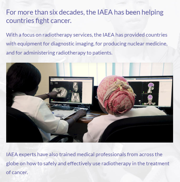 iaeapact's tweet photo. The @iaeaorg has been helping countries fight #cancer for >60 yrs by organizing comprehensive #impACTReviews (with @WHO and @IARCWHO), helping countries mobilize resources, facilitating training and providing expert advice on radiotherapy. More info here https://t.co/a7EdSPQfQ6 https://t.co/7YAr1TPUlJ