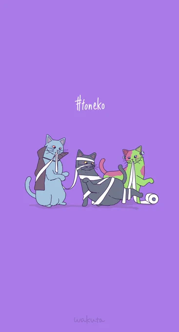 仮装と猫。 #toneko