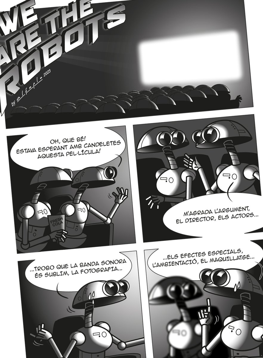 alfapla1's tweet image. Voleu saber com acaba? @PLEC18 ha fet 10 anys i en el seu número 41, a més de molts articles interessants, hi trobareu un nou episodi de #WeAreTheRobots.