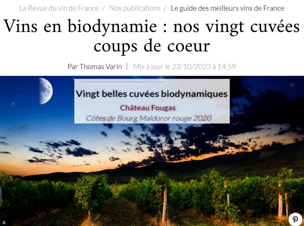 jybechet's tweet photo. Coup de Cœur Revue du Vin de France

“ Vingt belles cuvées biodynamiques “
« Vin biodynamie : Nos 20 cuvées coup de Cœur »
Thomas Varin - 23/10/2023 https://t.co/Cy8N1ZAydH