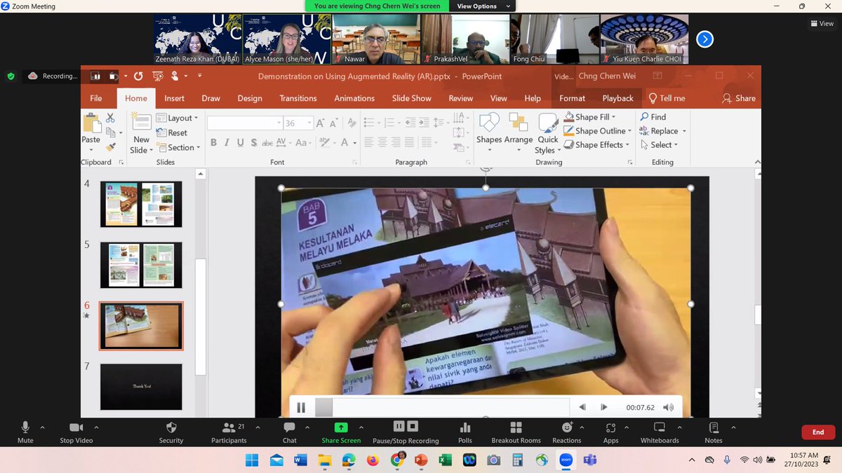 A great teaching and learning innovation using #VR from our Malaysian campus to foster a discussion on how such good practices can also  be turned into collaborative opportunities across #UOW campuses

<a href="/uowd/">UOWD</a> <a href="/UOW/">UOW</a>

#WeareallUOW

<a href="/AlyceMa5on/">Dr Alyce Mason</a>

<a href="/zrktalks/">Zeenath Reza Khan</a>