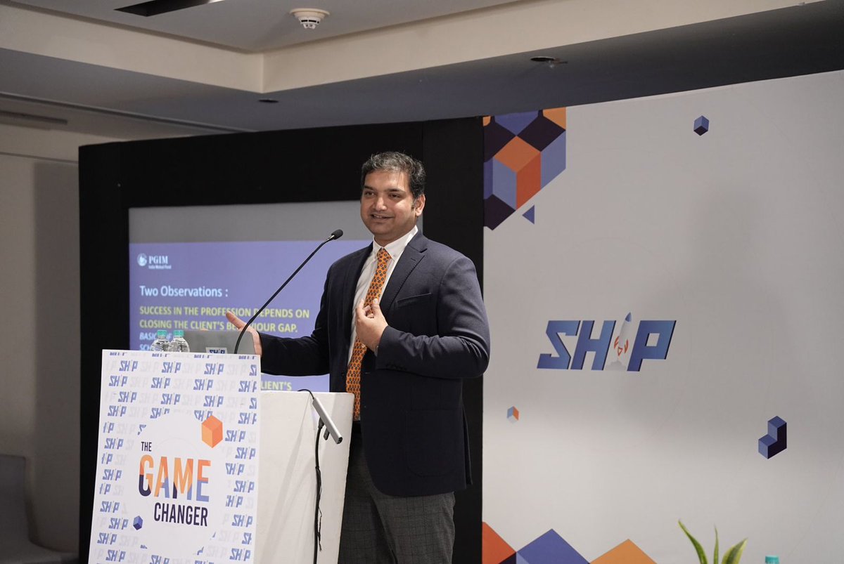 _shipOfficial's tweet photo. π Professional Advisor π
Mind the Gap!
Abhishek Tiwari of PGIM shared intriguing insights on 'what,' 'why,' and 'how,' paired with a journey through history and remarkable milestones of the profession π
#ProfessionalAdvisor #PGIMIndia #AdvisorInsights #Investments