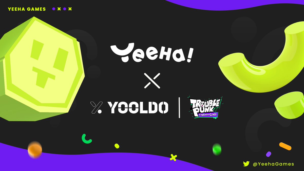 YeehaGames's tweet photo. 🎉Partnership Announcement🎉
🙌Yeeha x Yooldo x Trouble Punk🙌

Excited to partner with @YooldoPlatform and @CybergalzNFT  dive into a world of innovative blockchain gaming and virtual experiences.

Stay turned for upcoming event...💰 https://t.co/frQFcARKT6