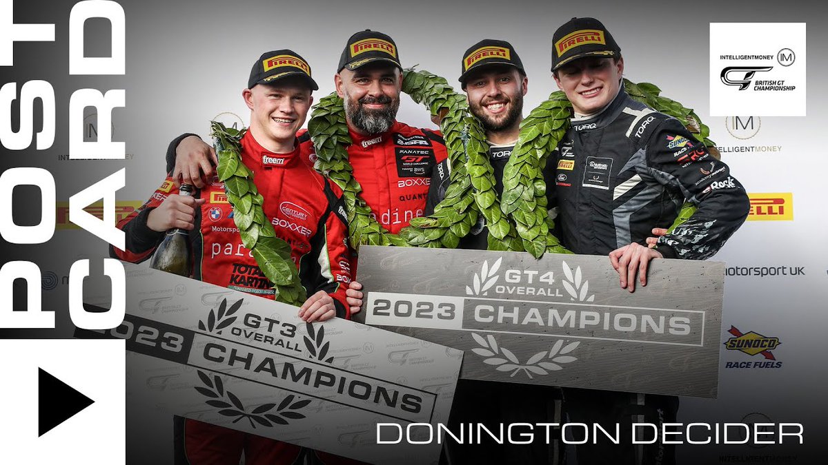 POSTCARD | #DoningtonDecider | Intelligent Money British GT Championship 2023 dlvr.it/Sy1Qt7