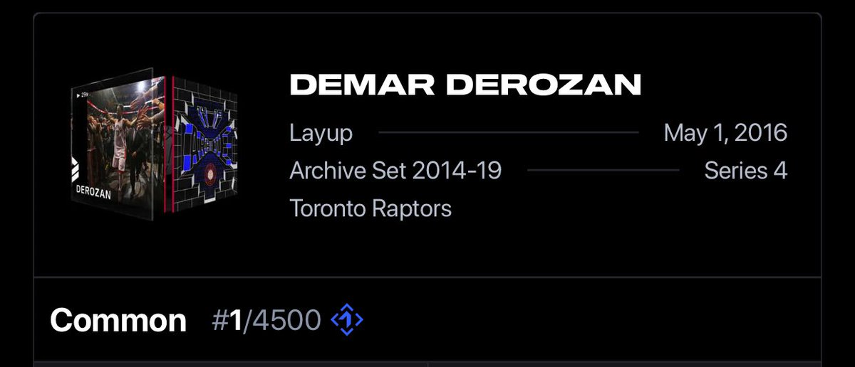 cornballTS's tweet photo. my first ever #1 serial pull on @NBATopShot !!!

what an incredible adrenaline rush wowow https://t.co/hgovPUMdod