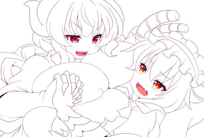 すけぶ絵の線画できた 