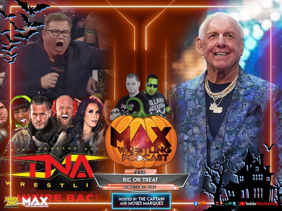 MaxWrestlingUK's tweet photo. NEW EPISODE!
In our #Halloween special, we react to #ImpactOnAXS rebranding back to #TNAWrestling, #RicFlair's #AEW debut, where will #WillOspreay sign PLUS A Max TV title promo showdown between The Captain and Chris Reid!
π΄ https://t.co/RQ8J1uc2Ux
π https://t.co/jqKFQwHex5 https://t.co/lQsfneirwS