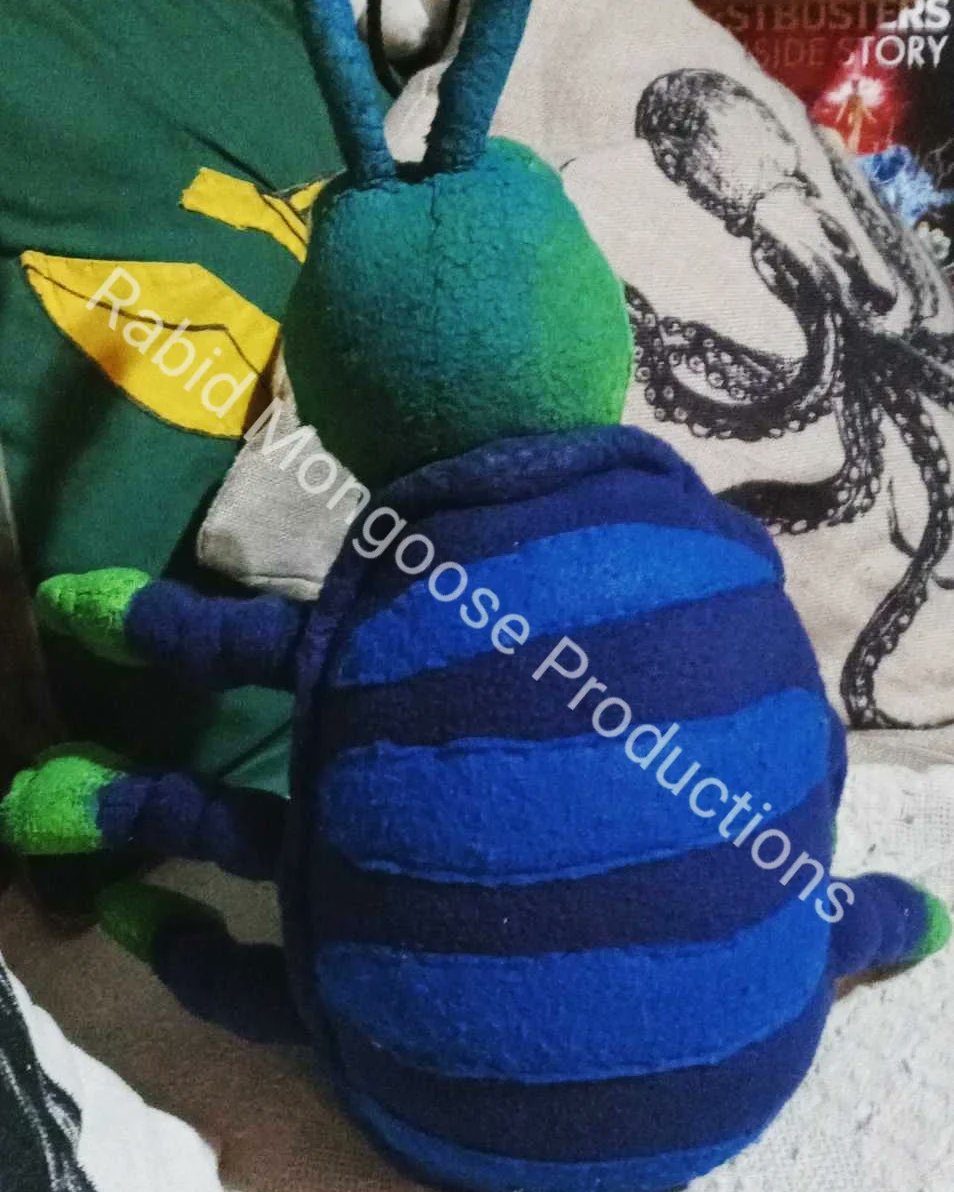 plushiewizard's tweet photo. @Nintendrew_ I recently got a commision to make a plushie from this game. I tried to keep it as legit as possible. Howd I do? #Bugdom #plushiemaker https://t.co/BWe1SFCCq3