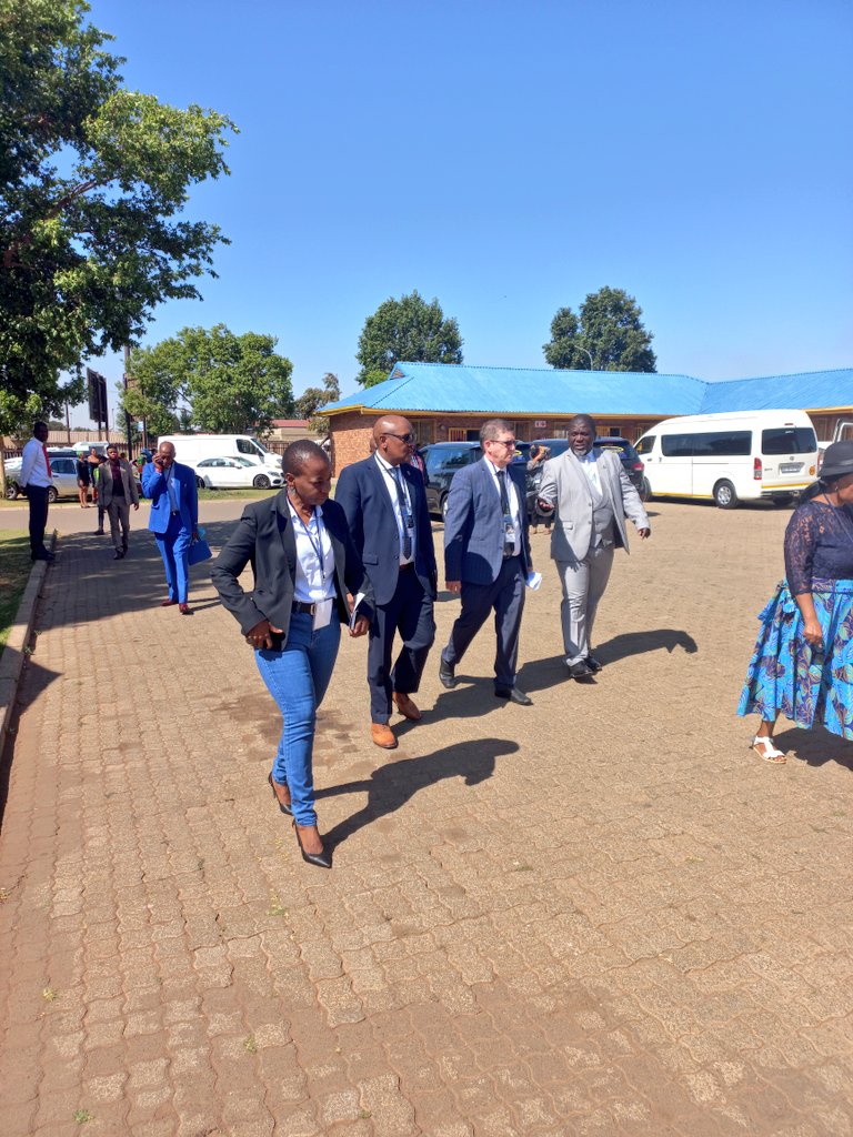DOJCD_ZA's tweet photo. Mr Ceylon Mabaso was one of the 6 PAC members executed by the apartheid government on 19/11/1965 at the then Pretoria Central Prison. Through the Gallows Exhumation Project his remains have now been returned to his family for reburial. Leading the event is Deputy Minister @JhjSA https://t.co/jAPno8BJsV