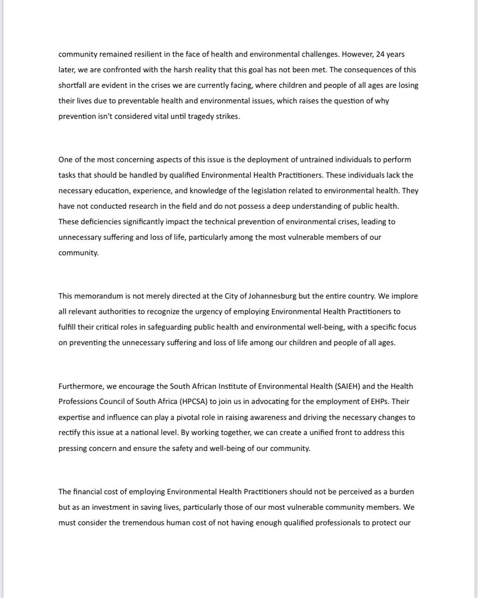 itsAkhonaM's tweet photo. @nicd_sa @TAGRayGee @MTshwaku @MasebeniThando @HPCSA_ @WWpug @CDCgov Any help from @nicd_sa would assist in this regard! Heeding to the call on this memorandum would be a very good start🙏🏽 @PresidencyZA @PublicSafetyMMC @MTshwaku @eNCA @HPCSA_ @CyrilRamaphosa @EFFSouthAfrica The truth of the matter is that we need to #HireEHPs #RecogniseEHPs https://t.co/WDtAexDtm6