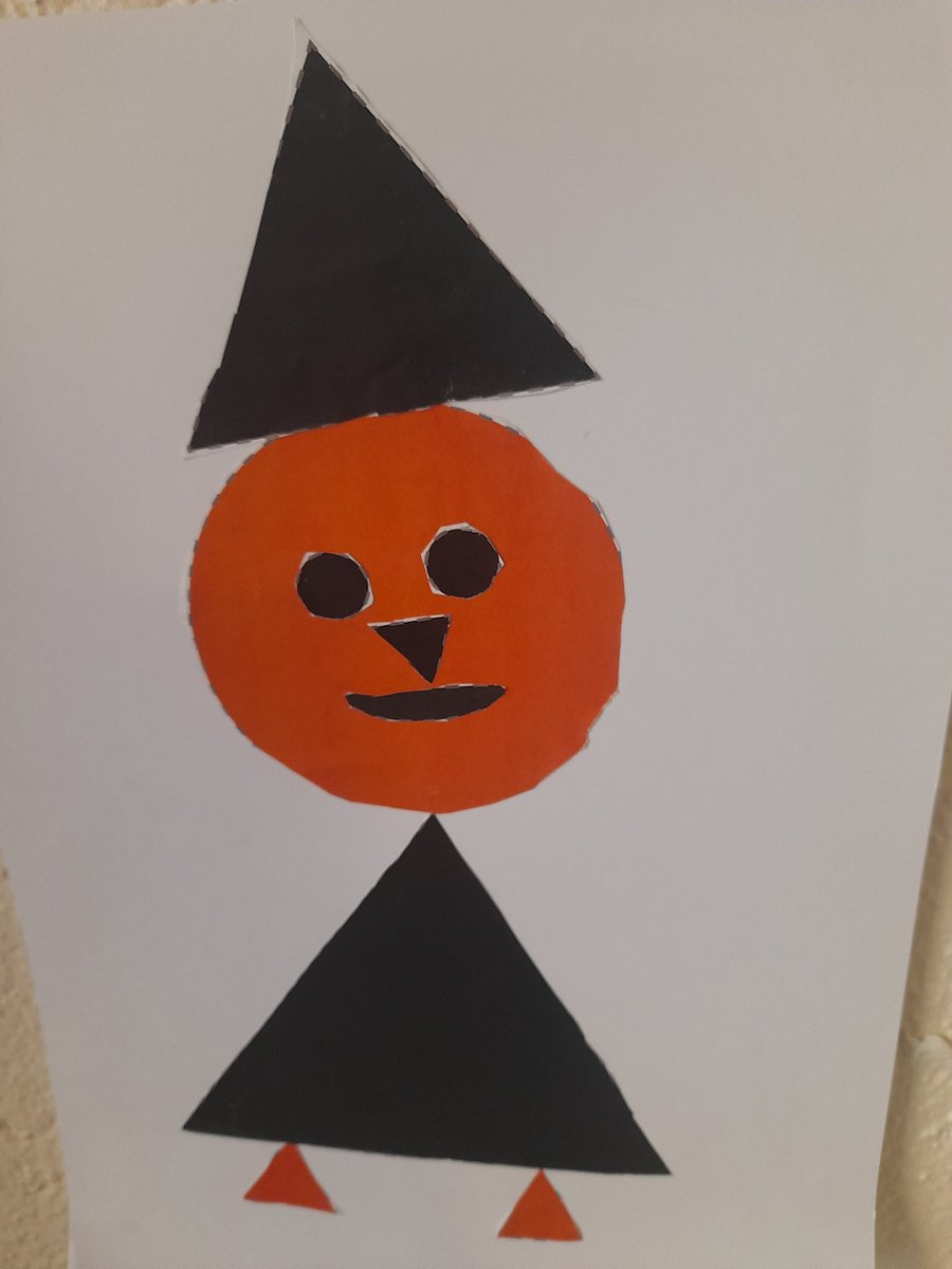 TogherGirls's tweet photo. Ms.Driscoll's infants @TogherGirls decided to use their new knowledge of 2D shapes during @mathsweek to create the most gorgeous cailleacha Oìche Shamhna.@CrawfordArtGall @cork_cesc #Halloween #witch #craft #2Dshape https://t.co/JxnHkm12JT