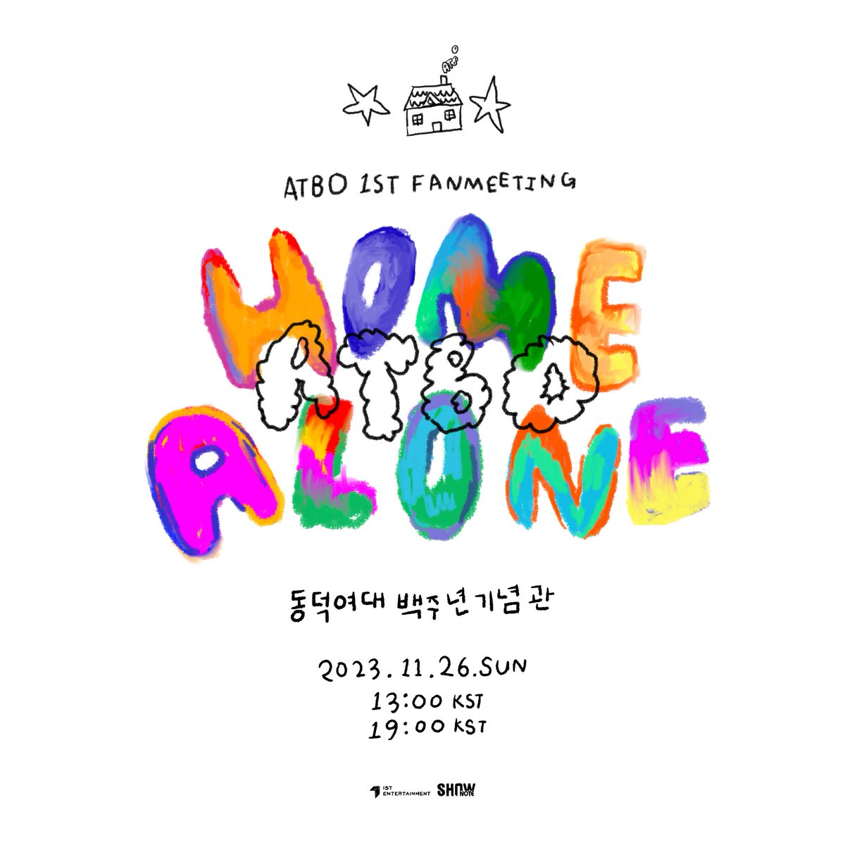 #ATBO announces 1st fanmeeting #HOME_ALONE to be held on 26 November at Dongduk University Centennial Hall. Ticketing will be opened on 31 October for fanclub and 3 November for general public #KoreanUpdates RZ