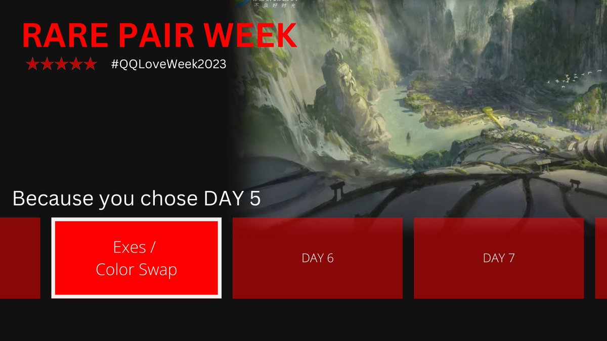 yanshenweek's tweet photo. Day 5 of #qqloveweek2023       

Exes / Color swap   

#qianqiu #thousandautumns #千秋 #yanshen #mxs https://t.co/mg0gR8LG9p