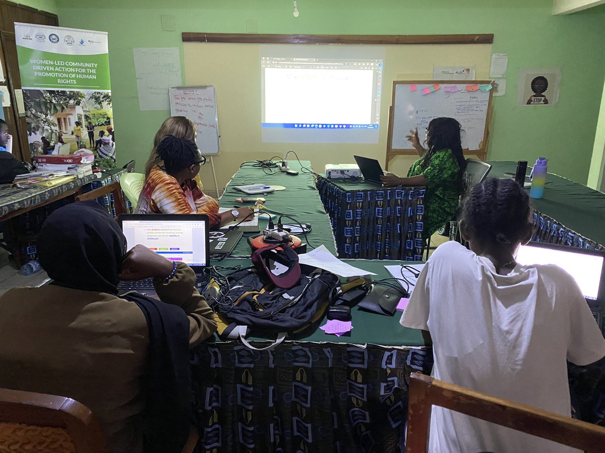Nainmirayuh's tweet photo. Started training these enthusiastic young ladies on #SystermaticReviews. Happy to go on this journey with them as they continue their #TaxFreePadCampaign in 🇨🇲 @ebase_africa @JBIEBHC @CampbellReviews @cochranecollab @GrimshawJeremy https://t.co/YVjWw4bGsS