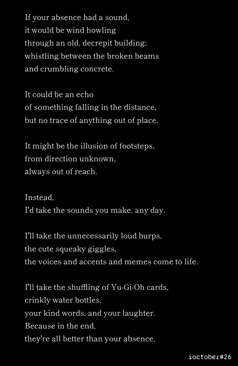 oh_cheese's tweet photo. got a bit emo and just rolled with it on day 2 of no io for #ioctober today. i am one with the vibes. https://t.co/psXxffBXjU