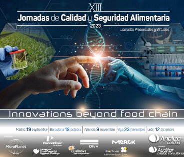 Isabelsilva_7's tweet photo. #Noviembre #JornadasAnalizaCalidad

XIII Jornadas de Calidad y Seguridad Alimentaria @AnalizaCalidad

Doble jornada 👇🏻
📍 Valencia 09/11
📍Vigo 23/11

¡Reserva ya tu plaza!

Inscríbete presencial u online 👇🏻
https://t.co/xCbezNZJov… https://t.co/U4ScciMzgv