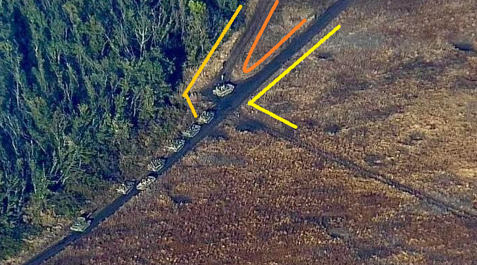 wildwildmapper's tweet photo. We also see these APCs in the satellite image published by Deepstate, and the same location in the image from LUFTWAFFE
@GeoConfirmed @UAControlMap 
https://t.co/pve1jGD23m https://t.co/z824j99ojQ