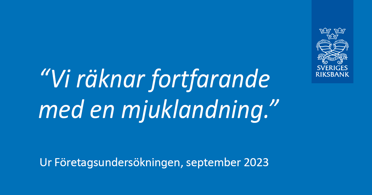 Läs mer här: riksbank.se/sv/press-och-p… #Riksbanken #Ekonomi #Företag #Konjunktur