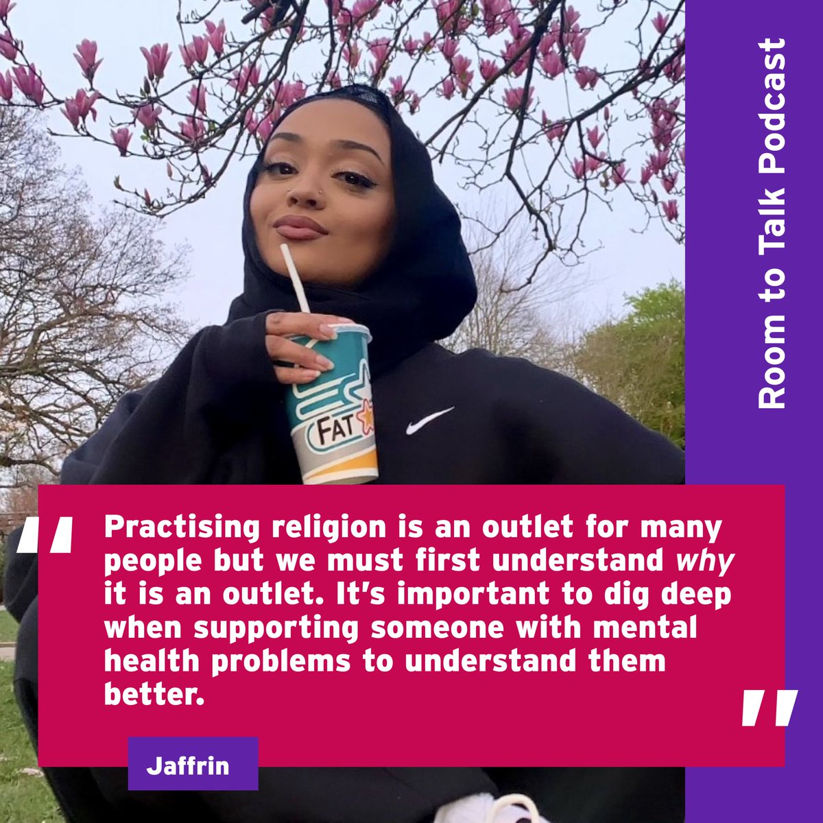 📢 Big news!  

A bonus episode will be released on Monday 30 October to mark the end of #BlackHistoryMonth this year. 

Jaffrin and Munirah spoke with us back in 2021, but we felt their conversation was too important not to share it again.  

#Episode3 #RoomToTalkPodcast