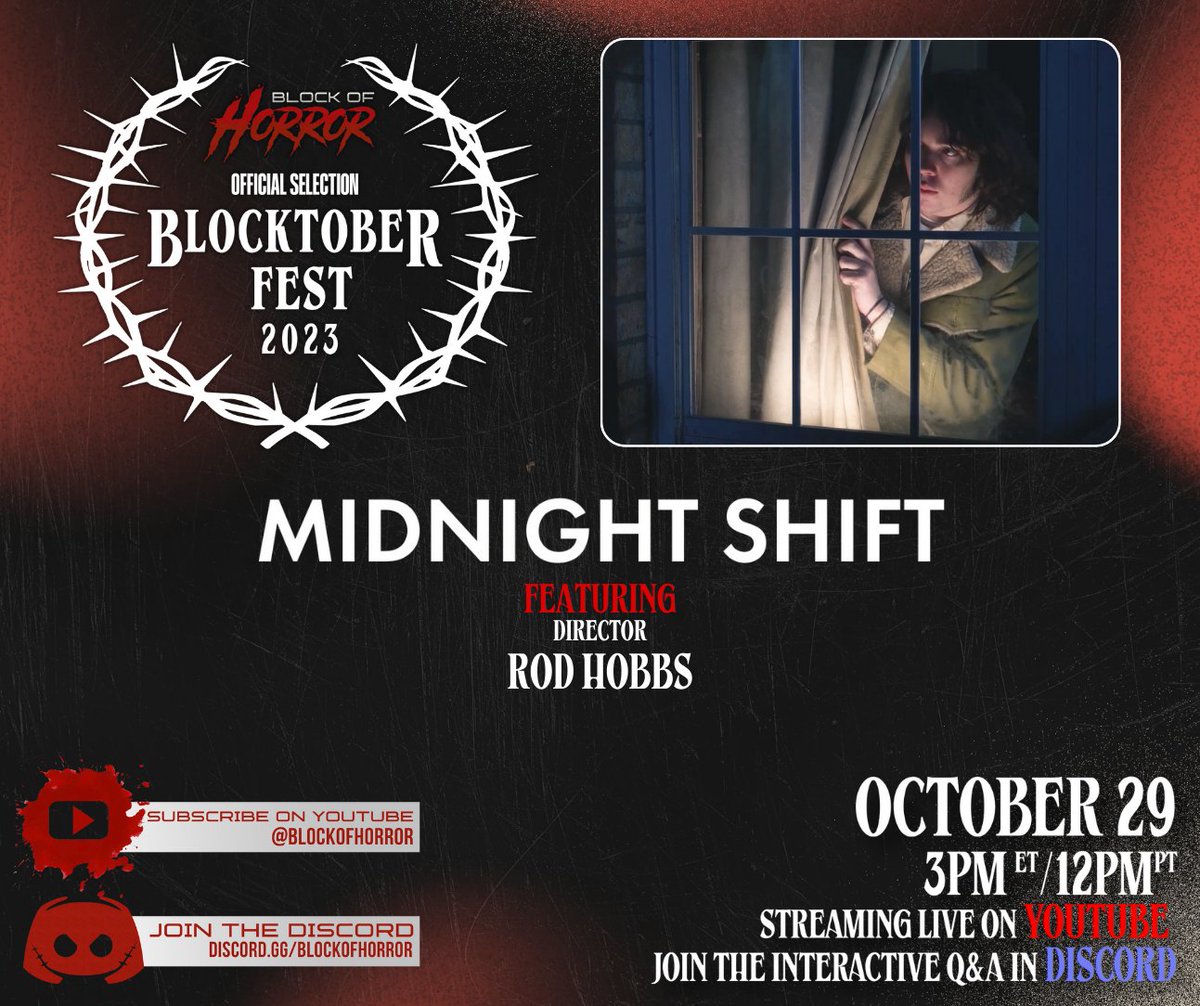 BlockofHorror's tweet photo. #Blocktoberfest 2023 has a terrifyingly awesome lineup ๐ป
Here are just a few who are gracing us with their horror presence, Sunday at 3PM ET ๐ช๐ฉธ๐ดโโ ๏ธ๐ https://t.co/EsqGe0sAhU