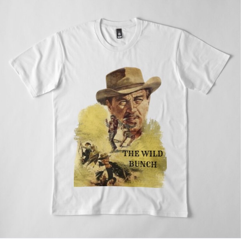 Buenos días . Mi homenaje a #TheWildBunch , si eres de la banda de Pike esta es tu camiseta . Esta semana 30 % de descuento redbubble.com/es/i/camiseta/…
