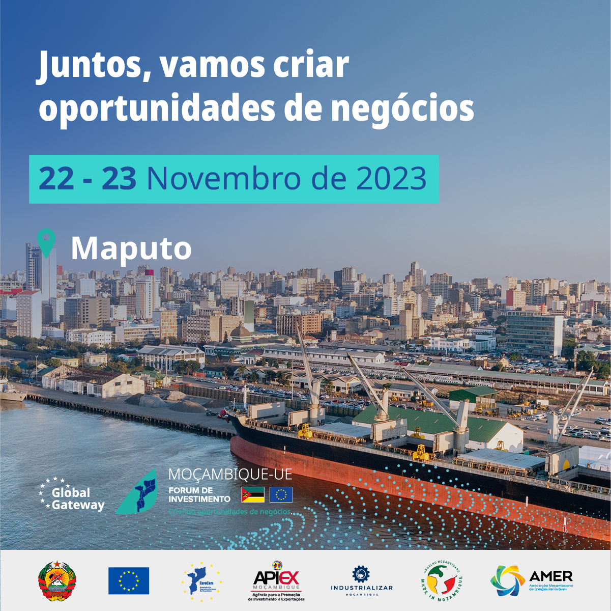 ITA Maputo on X: Participe do 1º “Fórum de Investimento Global Gateway  Moçambique-EU”. De 22 a 23 de novembro de 2023, em Maputo.Descubra mais e  registe-se agora!  forum/registration   #MozEUGGIF2023 #EUinMoz #