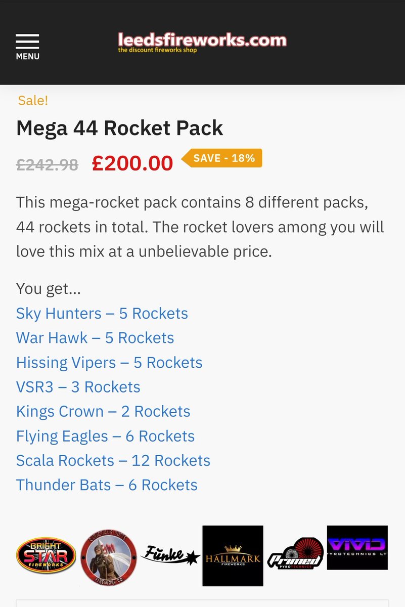 One for the rocket lovers!!! 🚀 🎆 🎇 
Happy Friday!!!
leedsfireworks.com 
#leedsfireworks #leeds #fireworks #bonfirenight #rockets