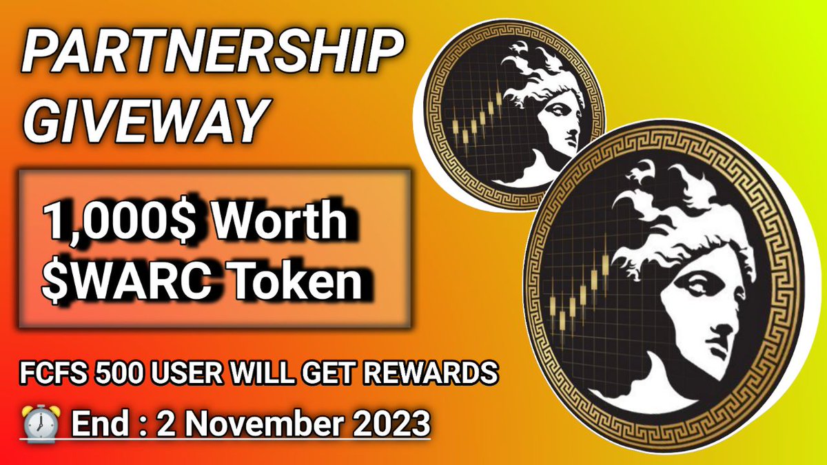 🥳 MOONSTROM X War Of Coins #Giveaway 🏆 Prize - $1000 in $WARC ✅Follow @Strom_Moon ✅❤️,RT & Tag 3 Frds ✅Complete #Gleam gleam.io/oleuJ/warcoin-… #Airdrop #Giveaways #Cryptocurency #Airdrops #FCFS #solana #warccoin #Chainlink #Strom_Moon #BlackRock #btc #bnb #memecoin #xrp