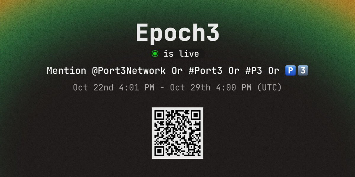 🎁抽10u X 5

😈发推0撸钻石，可兑换代币
soquest.xyz/mining?invite_…
参加👇
1⃣rt &amp; ❤️
2️⃣comment：<a href="/Port3Network/">Port3 Network</a> #Port3 

⏰48h后开奖！
 #疯狂星期四   #Giveaway #Airdrops #P3 #Port3  #RATIO