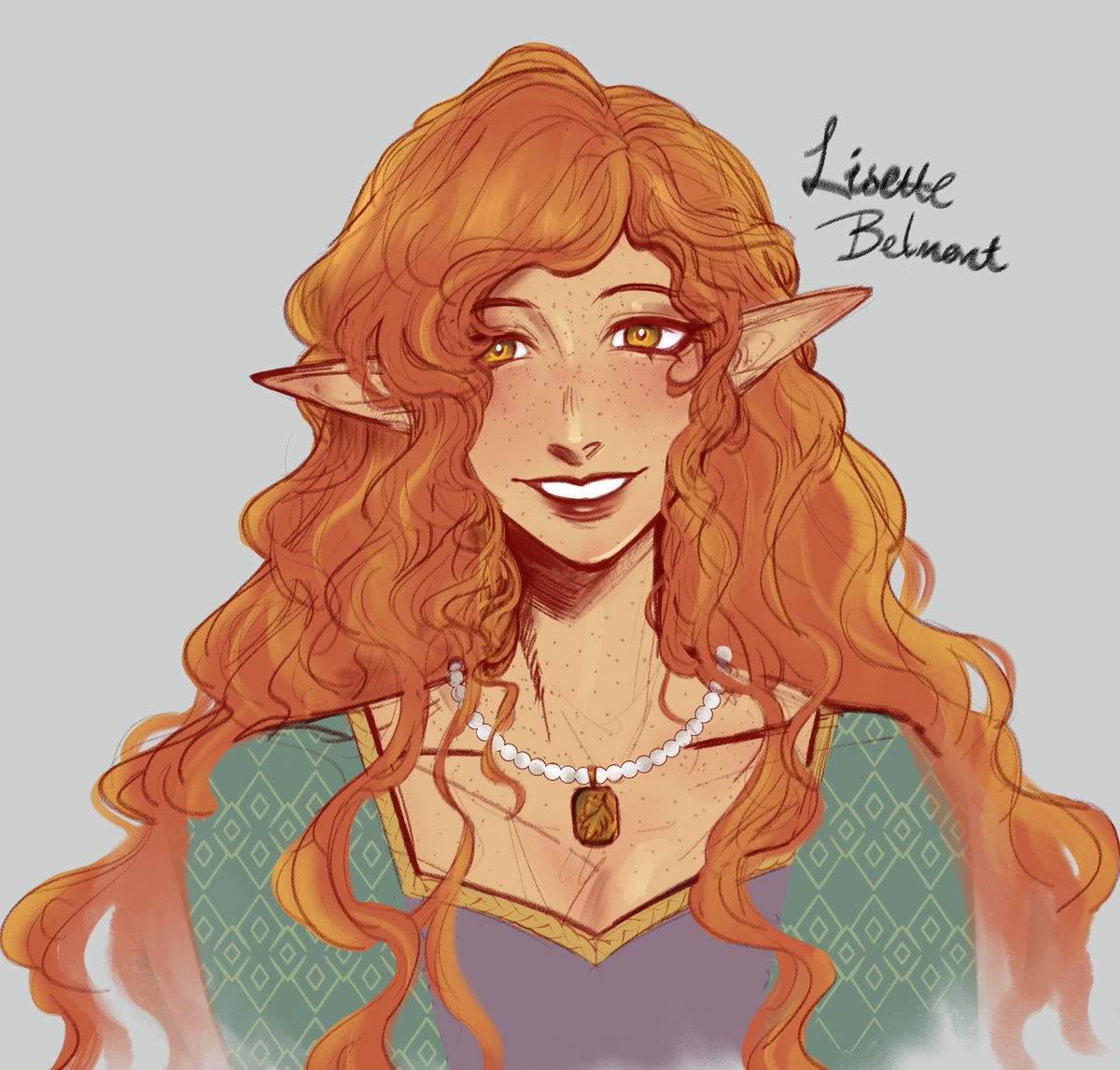 im a little bit obsessed w her sorry. one of 57782 portraits ive drawn but i like this one a lot :)